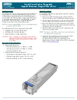 ADTRAN Gigabit Ethernet Single-Mode Fiber Tributary Module 1184518L1 Specification Manual preview