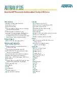 Preview for 3 page of ADTRAN IP 335 Specifications