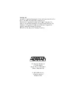 Предварительный просмотр 2 страницы ADTRAN ISU 2x64 User Manual