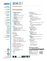 Preview for 2 page of ADTRAN MX2800 STS-1 Product Specifications