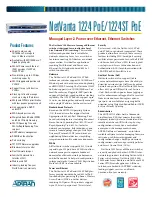 ADTRAN NetVanta 1224 PoE Specification Sheet preview