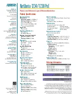 Предварительный просмотр 2 страницы ADTRAN NetVanta 1234 PoE Specification Sheet