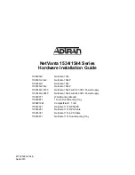 ADTRAN NetVanta 1534 Installation Manual предпросмотр