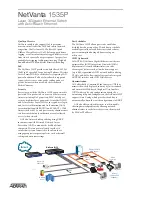 Предварительный просмотр 2 страницы ADTRAN NetVanta 1535P Specifications