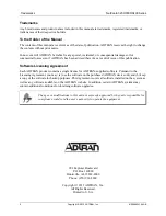 Предварительный просмотр 2 страницы ADTRAN NetVanta 3200 series Hardware Installation Manual