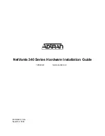 ADTRAN NetVanta 340 Series Hardware Installation Manual предпросмотр