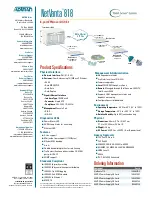 Предварительный просмотр 2 страницы ADTRAN NetVanta 818 Specifications