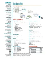 Предварительный просмотр 2 страницы ADTRAN NetVanta 838 Specifications