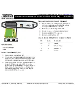 ADTRAN NetVanta Analog Modem Dial Backup Interface Module Quick Start Manual preview