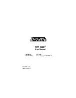 Предварительный просмотр 1 страницы ADTRAN NT1 ACE4 User Manual