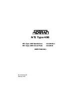 ADTRAN NT1 T400 User Manual preview