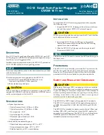 ADTRAN OC-12 Manual preview