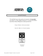 Preview for 17 page of ADTRAN Quality Management System (QMS) Manual