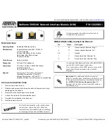 Предварительный просмотр 1 страницы ADTRAN RJ-48C Installation Instructions