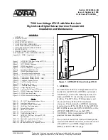 Предварительный просмотр 1 страницы ADTRAN T200 FNID Installation And Maintenance Manual