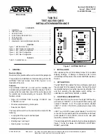 ADTRAN T400TAC Installation & Maintenance предпросмотр