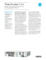 ADTRAN Total Access 5004 Brochure & Specs предпросмотр