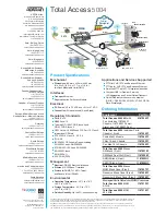 Предварительный просмотр 2 страницы ADTRAN Total Access 5004 Brochure & Specs