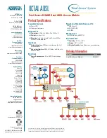 Предварительный просмотр 2 страницы ADTRAN Total Access Octal ADSL Specification Sheet