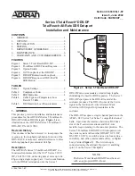 Предварительный просмотр 1 страницы ADTRAN Total Reach DDS-DP 5 Series Installation And Maintenance Manual