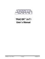 Preview for 2 page of ADTRAN TRACER 2xT1 User Manual