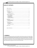 Preview for 2 page of Advance acoustic 01584A Instructions For Use And Parts List