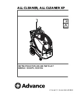 Advance acoustic ALL CLEANER Instructions For Use And Parts List preview