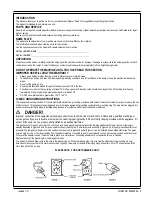 Предварительный просмотр 3 страницы Advance acoustic ALL CLEANER Instructions For Use And Parts List