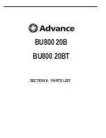 Предварительный просмотр 26 страницы Advance acoustic BU800 20B Instructions For Use Manual