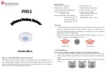 Предварительный просмотр 1 страницы Advance acoustic PIR3 Instructions