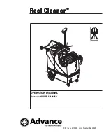 Preview for 1 page of Advance acoustic Reel Cleaner 56108050 Operator'S Manual