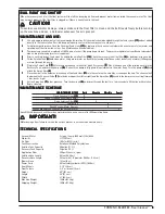 Preview for 9 page of Advance acoustic Reel Cleaner 56108050 Operator'S Manual