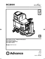 Предварительный просмотр 1 страницы Advance acoustic sc2000 Instructions For Use Manual