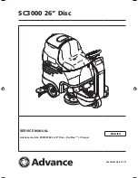 Advance acoustic SC3000 26" Disc Service Manual предпросмотр