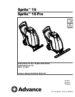 Preview for 1 page of Advance acoustic Sprite 16 Instructions For Use Manual