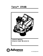 Advance acoustic Terra 3700B Service Manual preview
