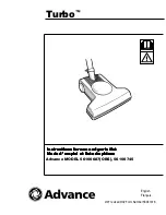 Advance acoustic Turbo 56100687 Instructions For Use And Parts List Instructions For Use And Parts List preview