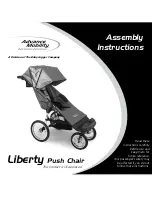 Advance mobility Liberty push chair Assembly Instructions Manual preview