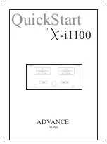 Advance Paris X-i1100 Quick Start Manual preview
