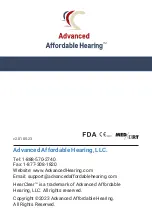 Предварительный просмотр 36 страницы Advanced Affordable Hearing HearClear HCZ3 User Manual