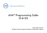 Advanced Bionics AIM CI-6125 Instructions For Use Manual preview