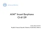 Advanced Bionics AIM CI-6129 Instructions For Use Manual preview