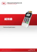 Advanced Card ACR88 Technical Specifications preview