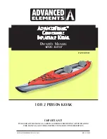 Advanced Elements AdvancedFrame AE1007 Owner'S Manual preview