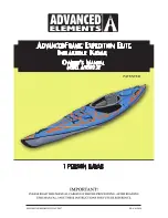 Advanced Elements AE1009-XE Owner'S Manual preview