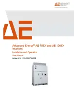 Preview for 3 page of Advanced Energy AE 100TX Installation And Operation Manual