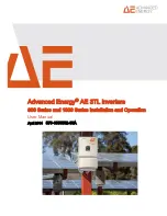 Предварительный просмотр 1 страницы Advanced Energy AE 3TL 1000 Series Installation And Operation Manual