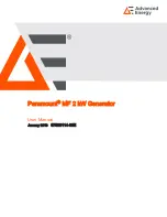 Предварительный просмотр 2 страницы Advanced Energy Paramount MF 2 kW User Manual