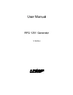 Предварительный просмотр 3 страницы Advanced Energy RFG 1251 User Manual