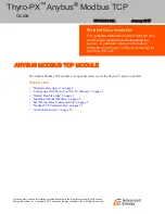 Advanced Energy Thyro-PX Anybus Modbus TCP Manual предпросмотр